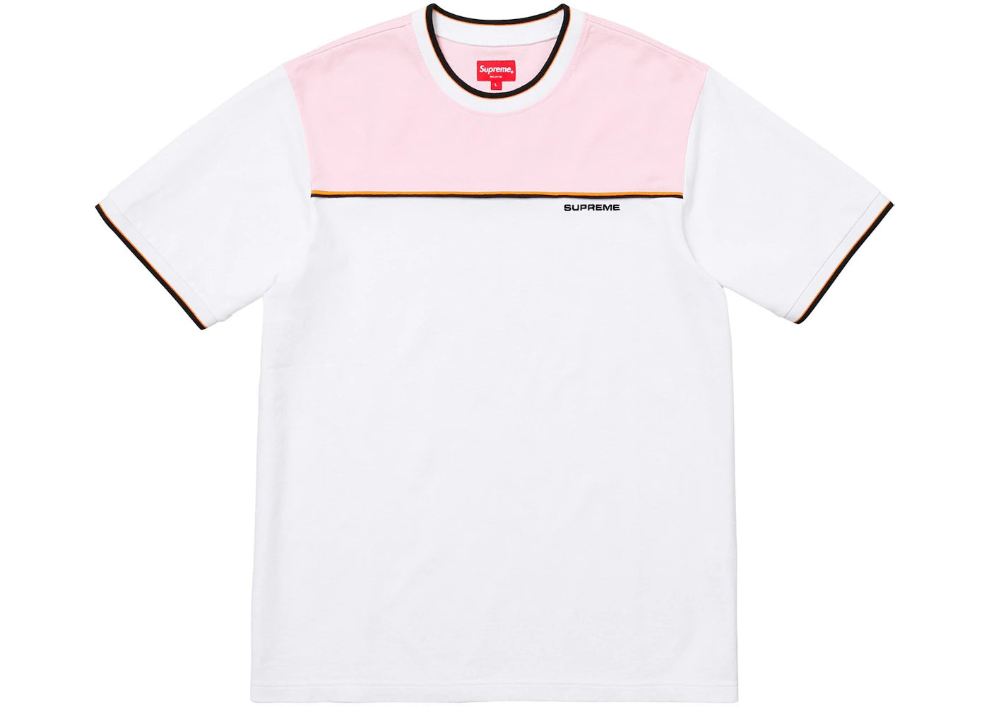 Supreme Contrast Yoke Pique Top White
