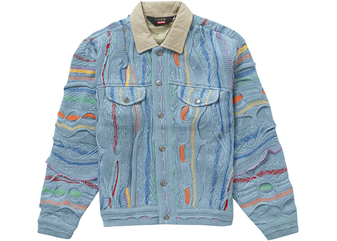 Supreme Coogi Trucker Jacket Blue