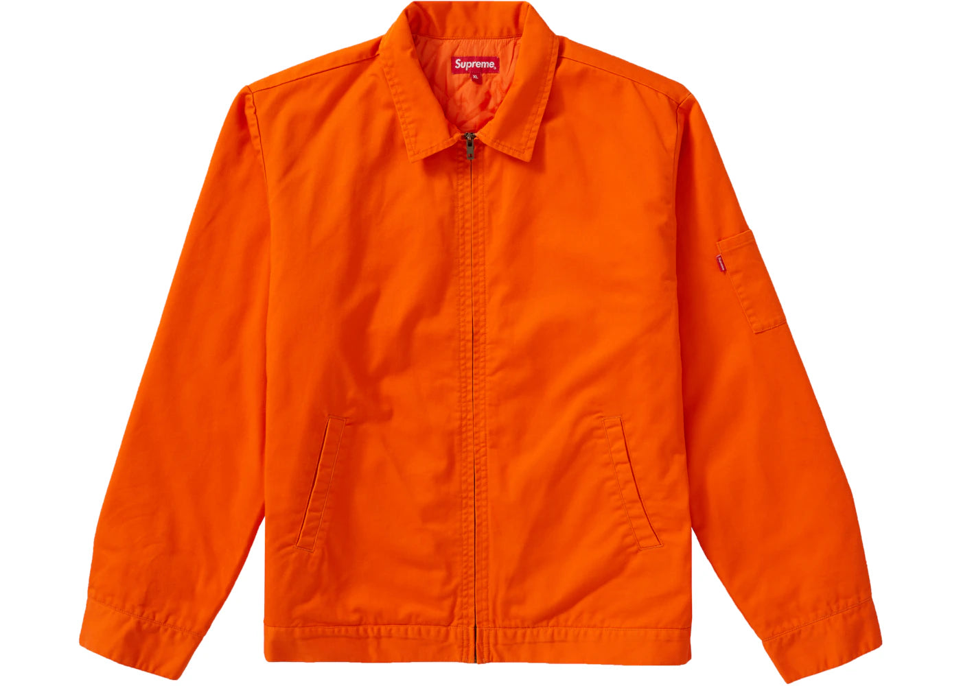 Supreme Cop Car Embroidered Jacket Orange