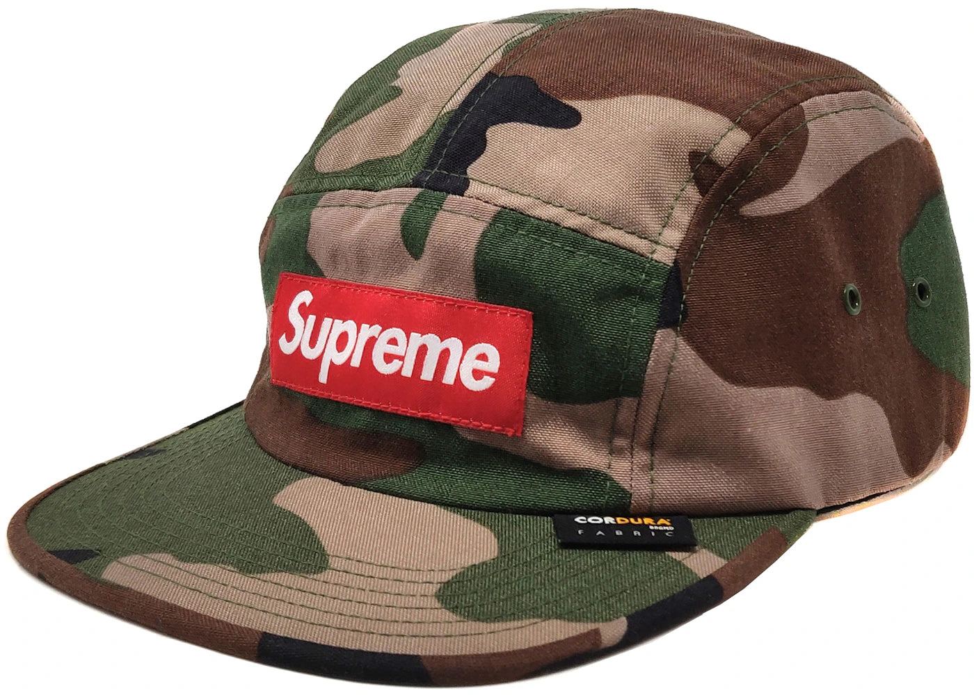 Supreme Cordura Camp Cap Woodland Camo