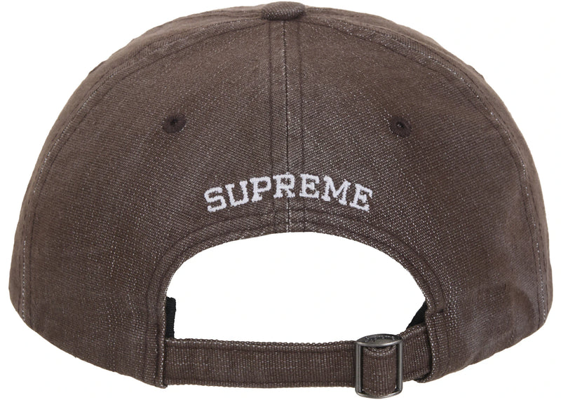 Supreme Cordura Denim S Logo 6-Panel Brown – Side Kicks