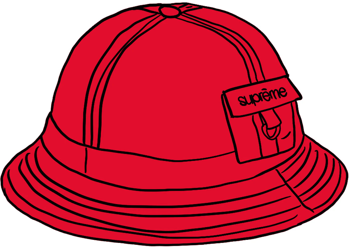 Supreme Cordura Pocket Bell Hat Red