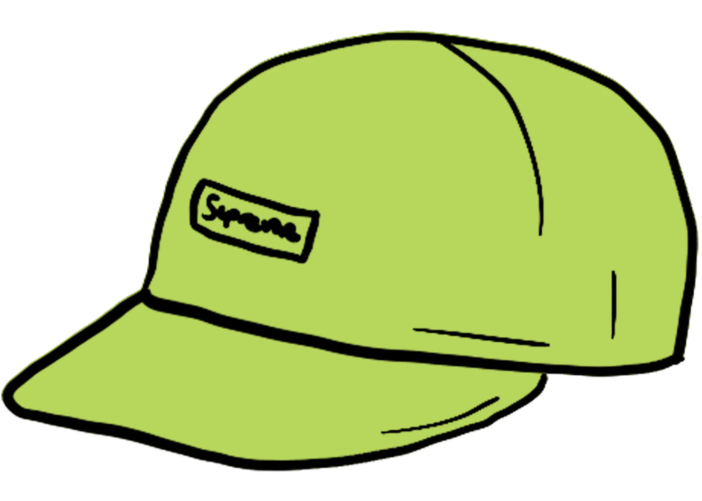 Supreme Cordura Small Box 6-Panel Lime