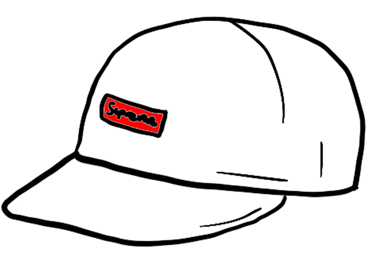 Supreme Cordura Small Box 6-Panel White