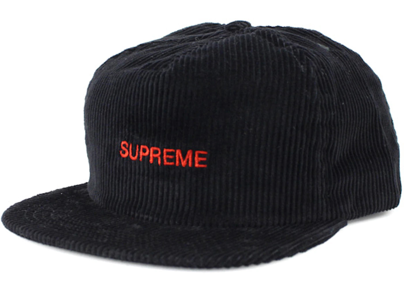 Supreme Corduroy 5 Panel Cap Black