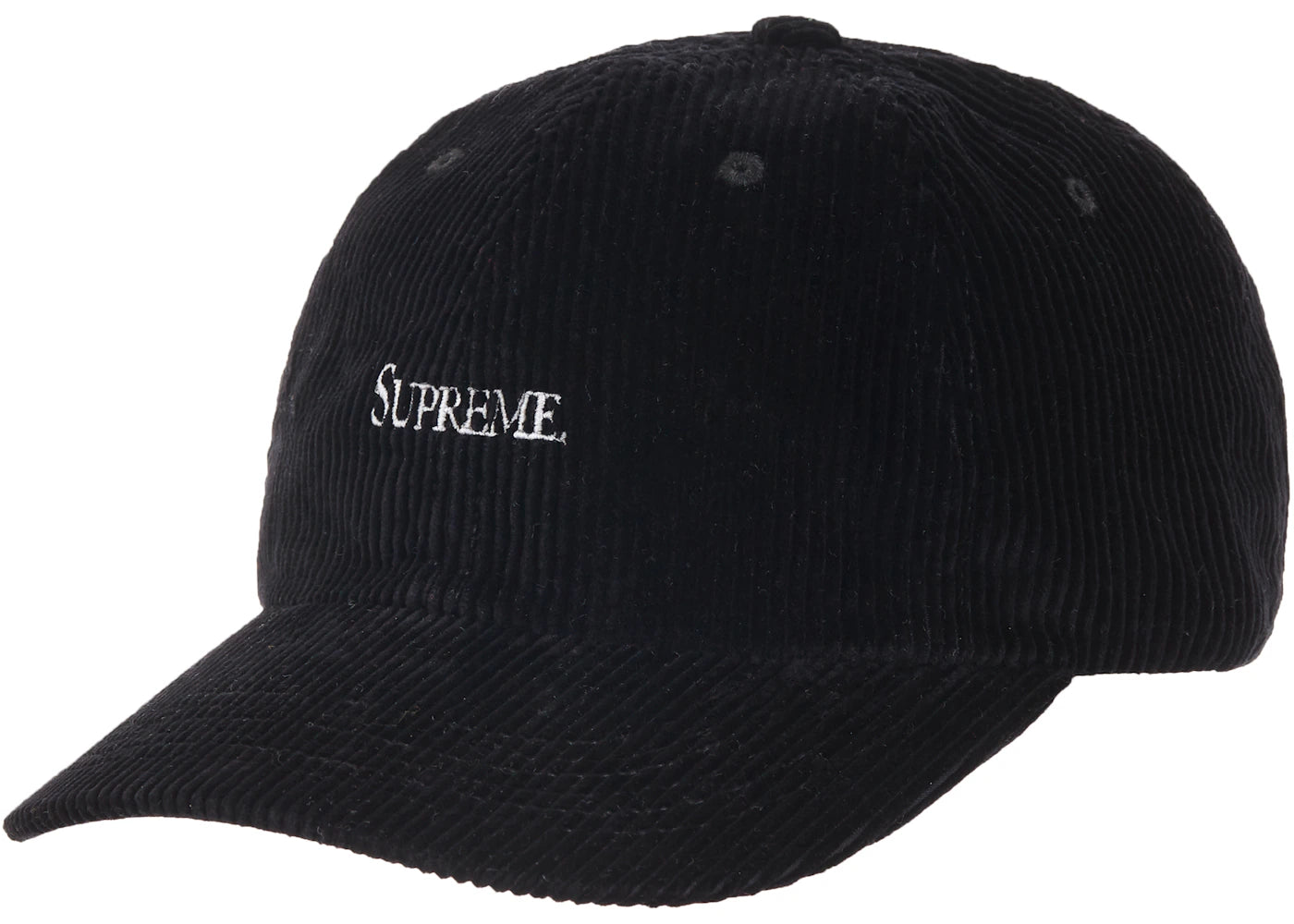 Supreme Corduroy 6-Panel Black