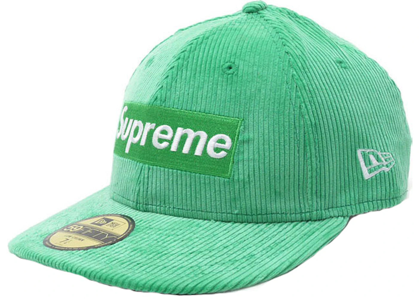 Supreme Corduroy Box Logo Hat Green