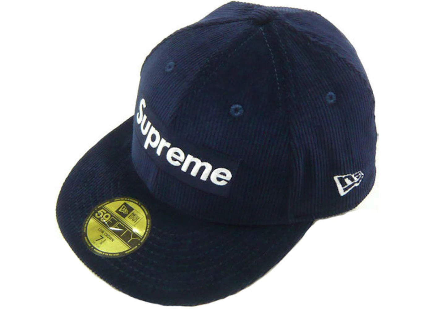 Supreme Corduroy Box Logo Hat Navy