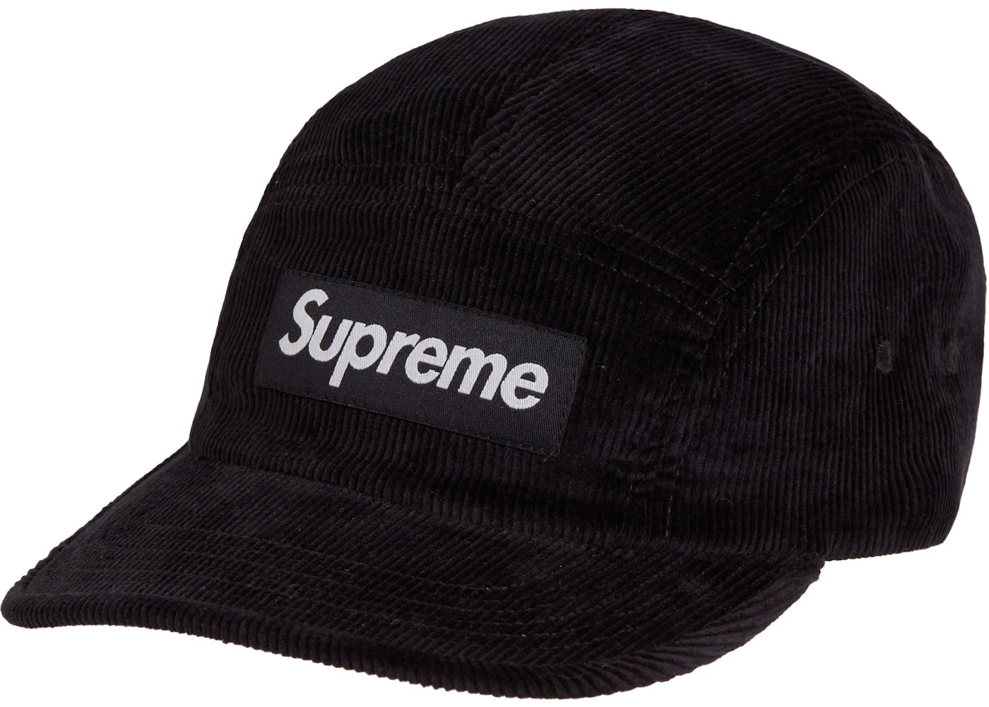 Supreme Corduroy Camp Cap (FW22) Black