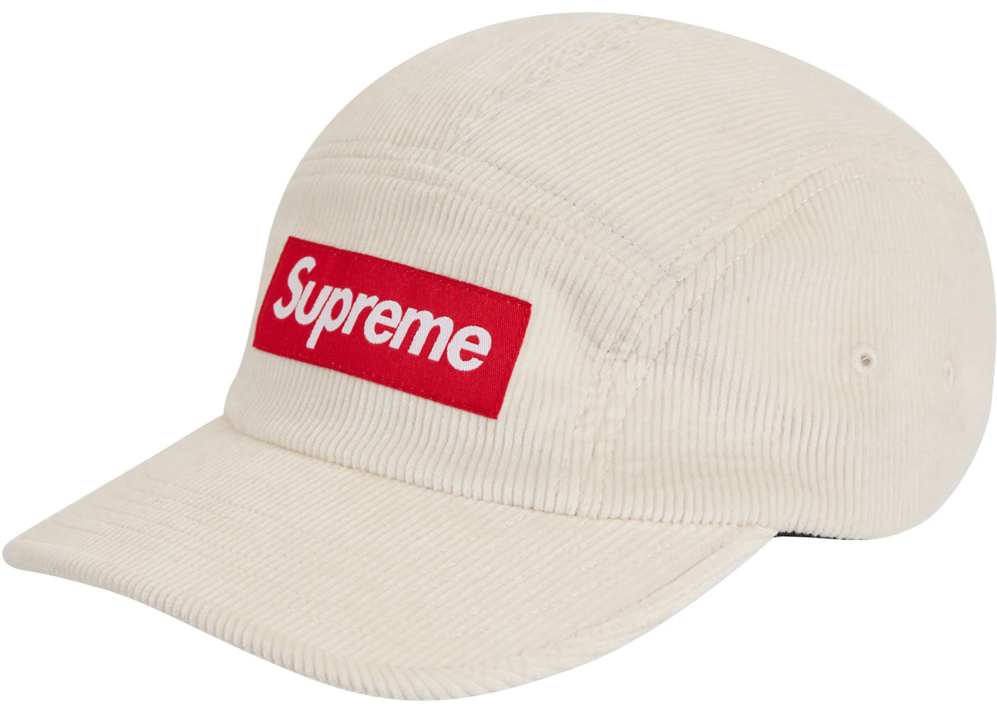 Supreme Corduroy Camp Cap (FW22) White