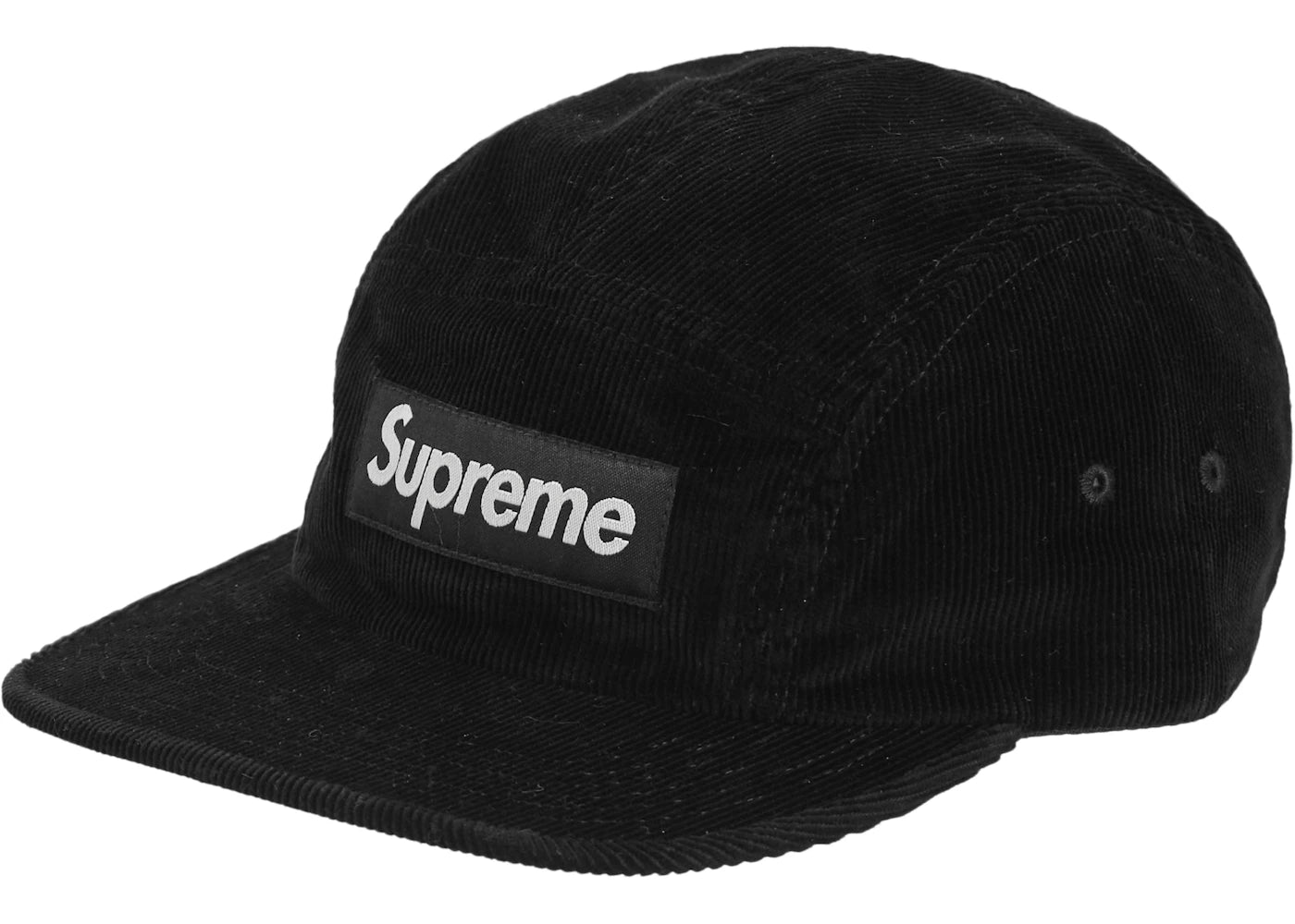 Supreme Corduroy Camp Cap (FW23) Black