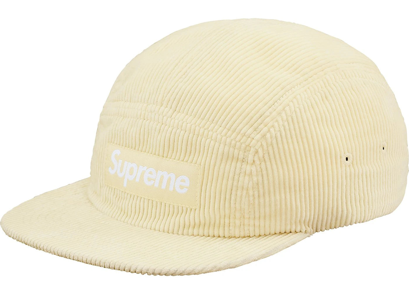 Supreme Corduroy Camp Cap (SS18) Pale Yellow