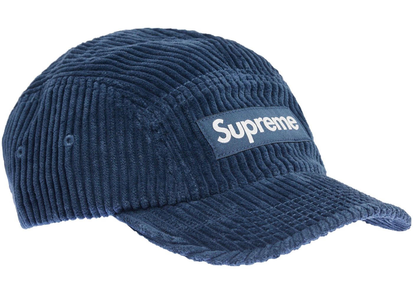 Supreme Corduroy Camp Cap Cap (SS22) Light Navy