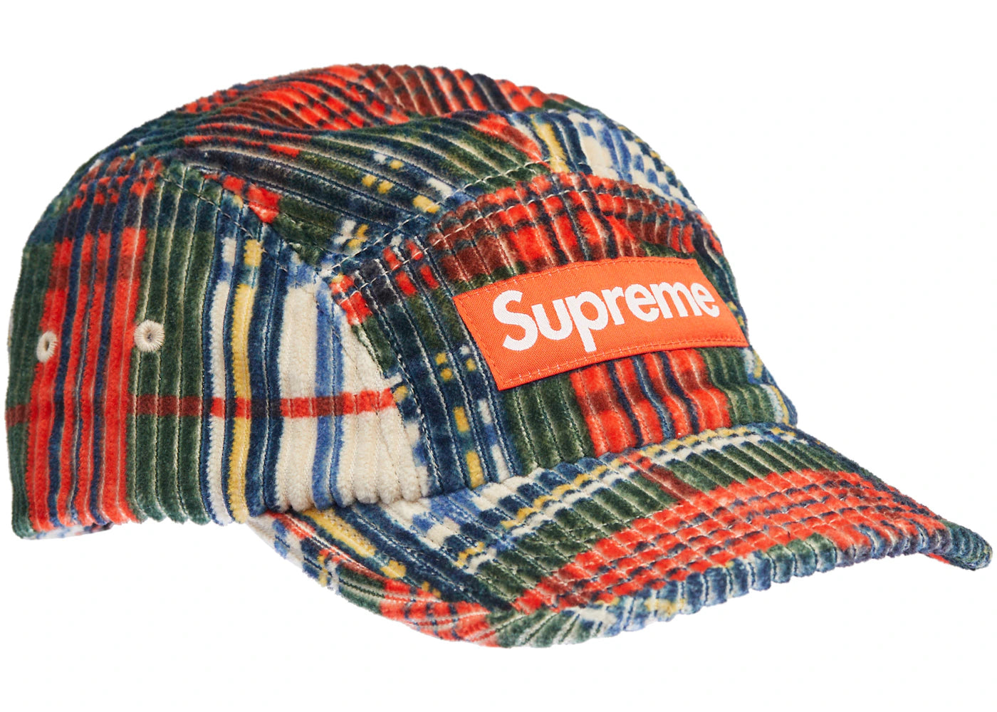 Supreme Corduroy Camp Cap Cap (SS22) Plaid