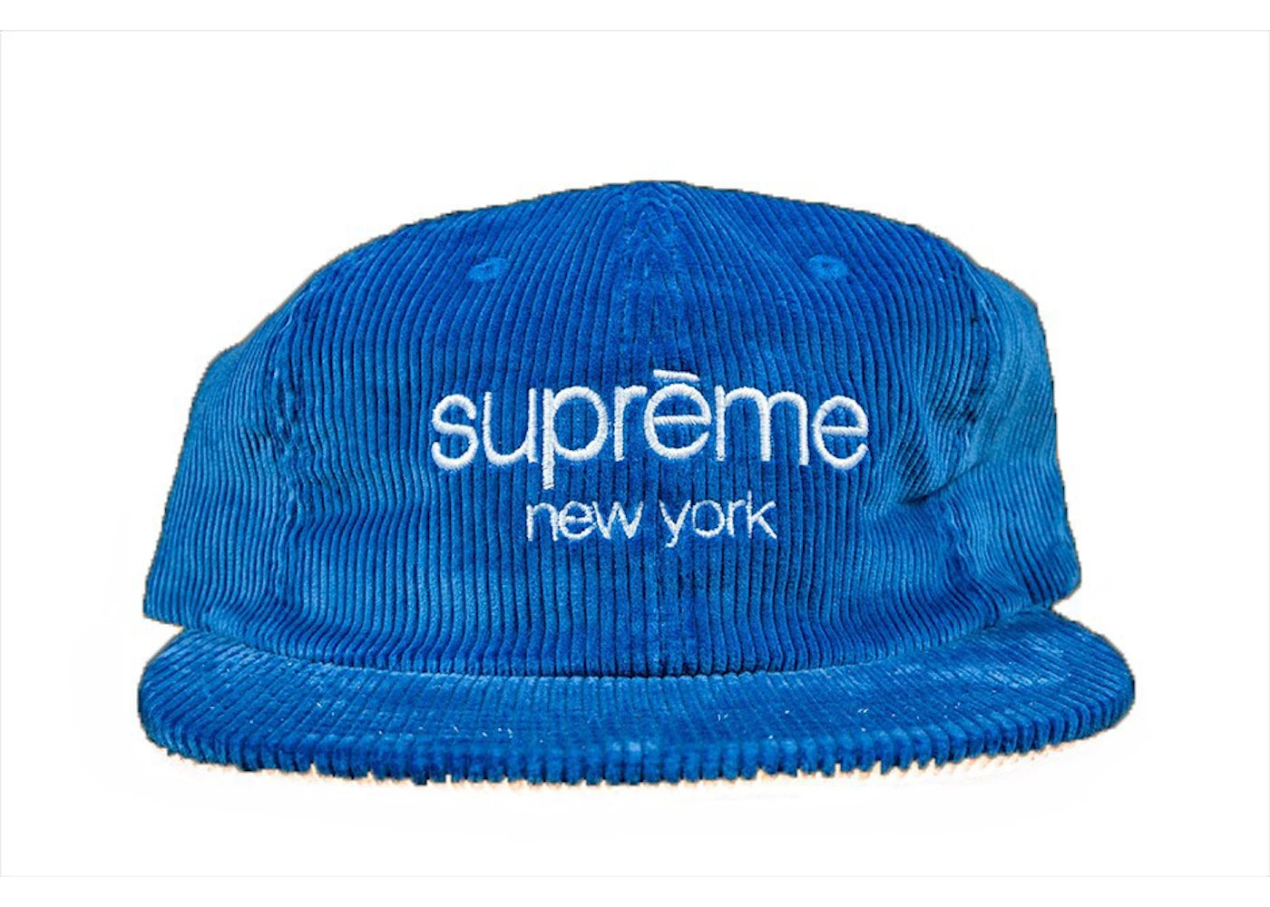 Supreme Corduroy Classic Logo Camp Cap Royal