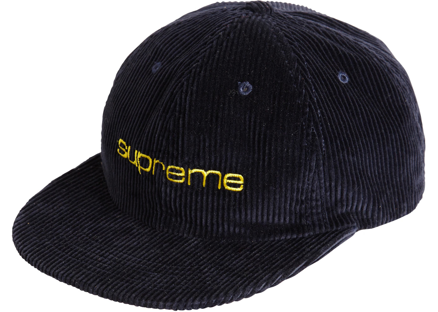 Supreme Corduroy Compact Logo 6 panel Navy