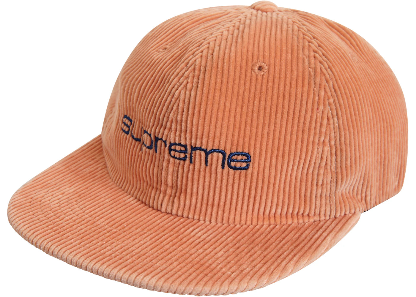 Supreme Corduroy Compact Logo 6 panel Coral