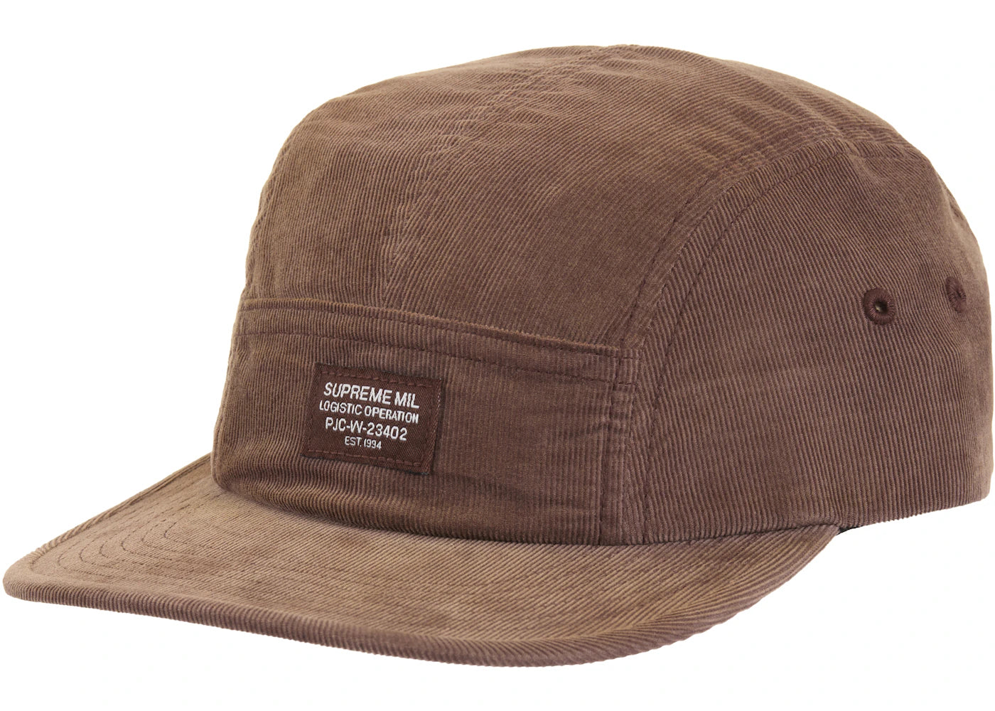 Supreme Corduroy Pocket Camp Cap (FW24) Brown