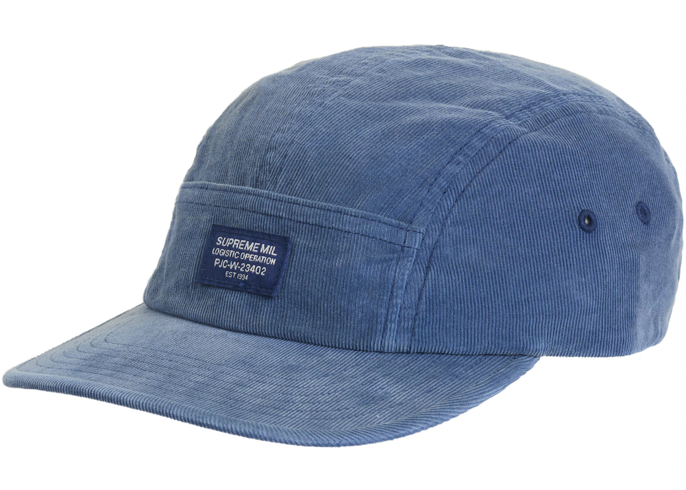 Supreme Corduroy Pocket Camp Cap (FW24) Blue