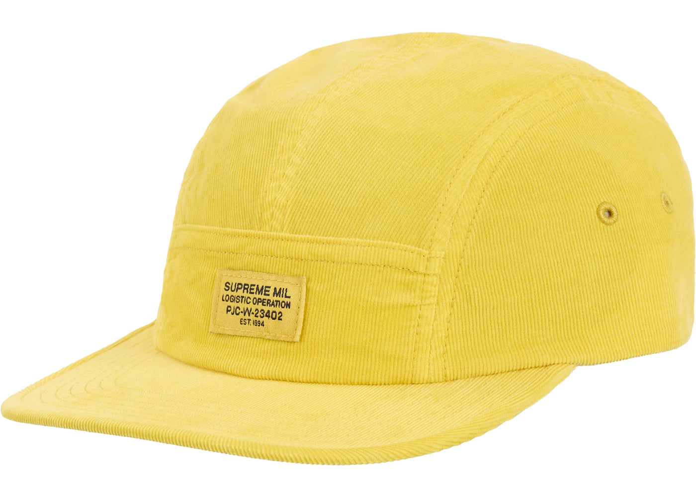 Supreme Corduroy Pocket Camp Cap (FW24) Yellow