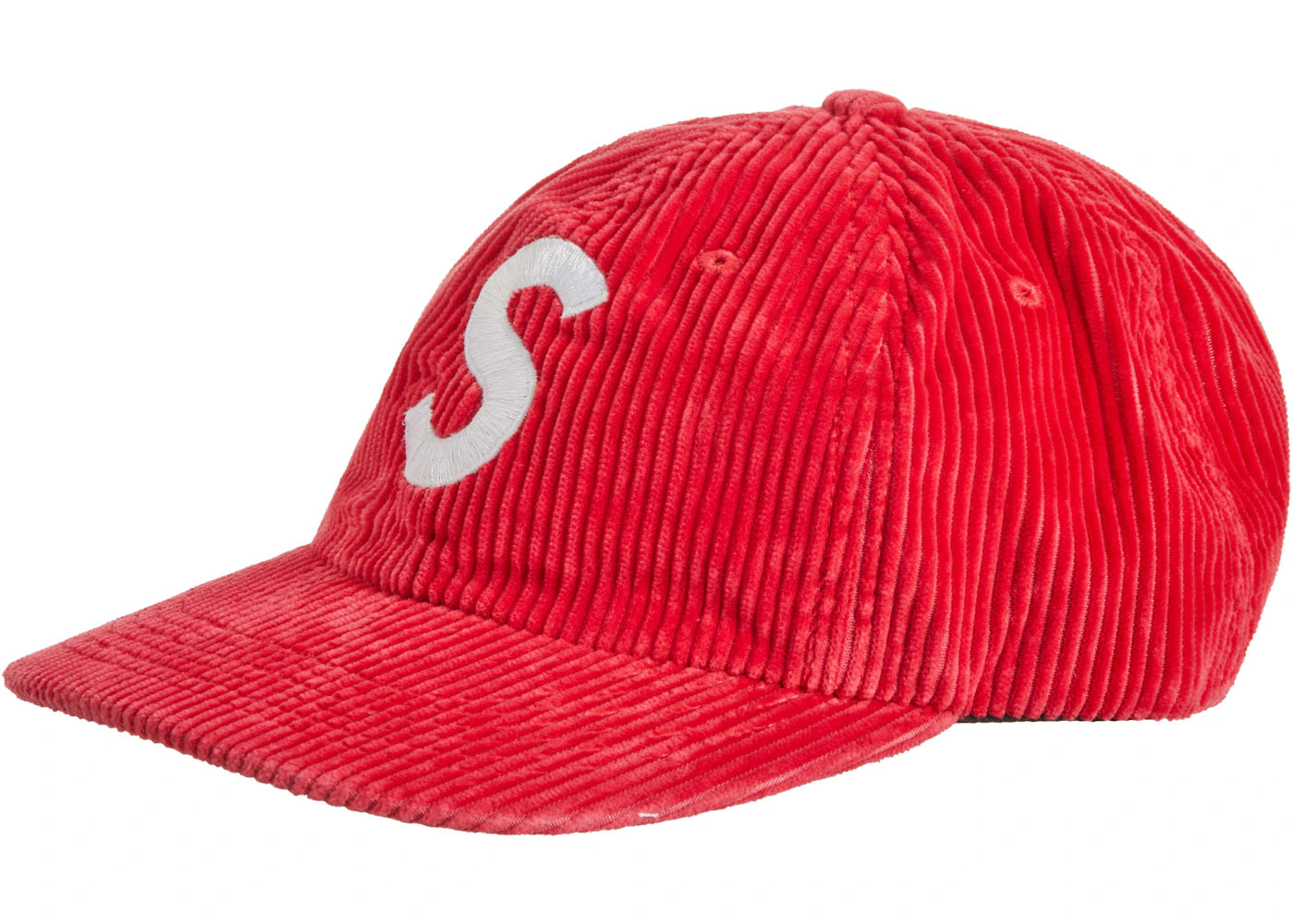 Supreme Corduroy S Logo 6-Panel (FW23) Red