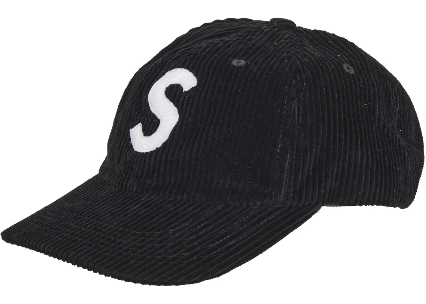 Supreme Corduroy S Logo 6-Panel (FW24) Black