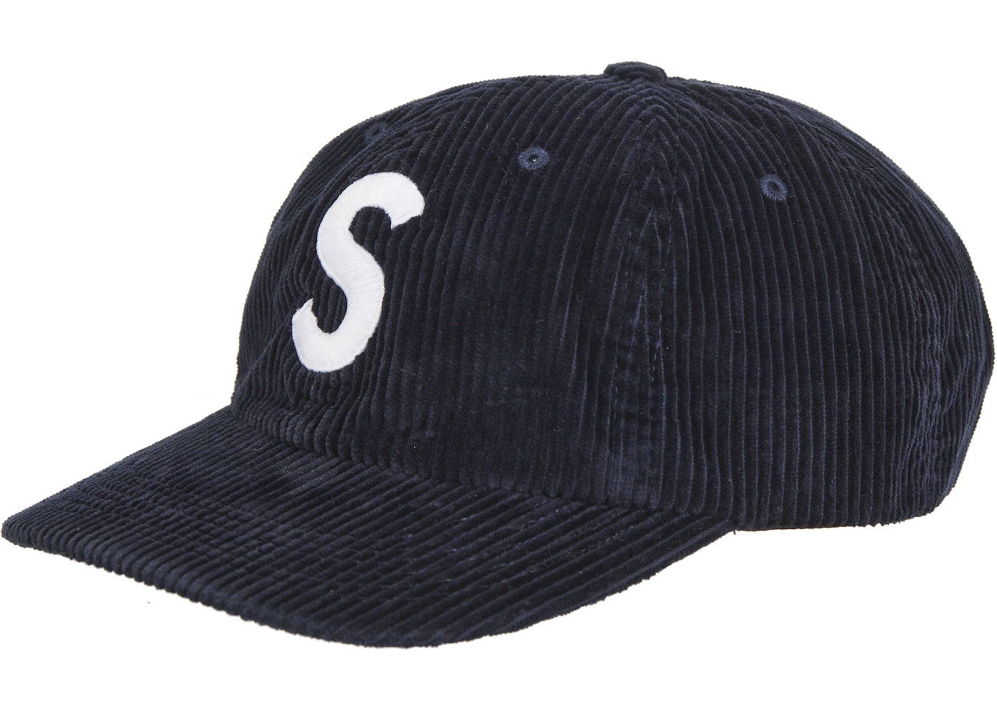 Supreme Corduroy S Logo 6-Panel (FW24) Navy