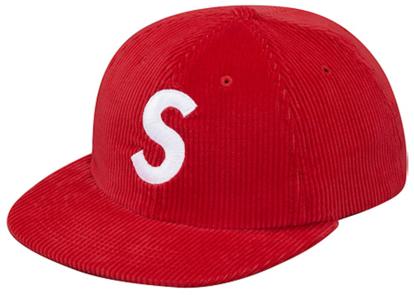 Supreme Corduroy S Logo 6 Panel Red