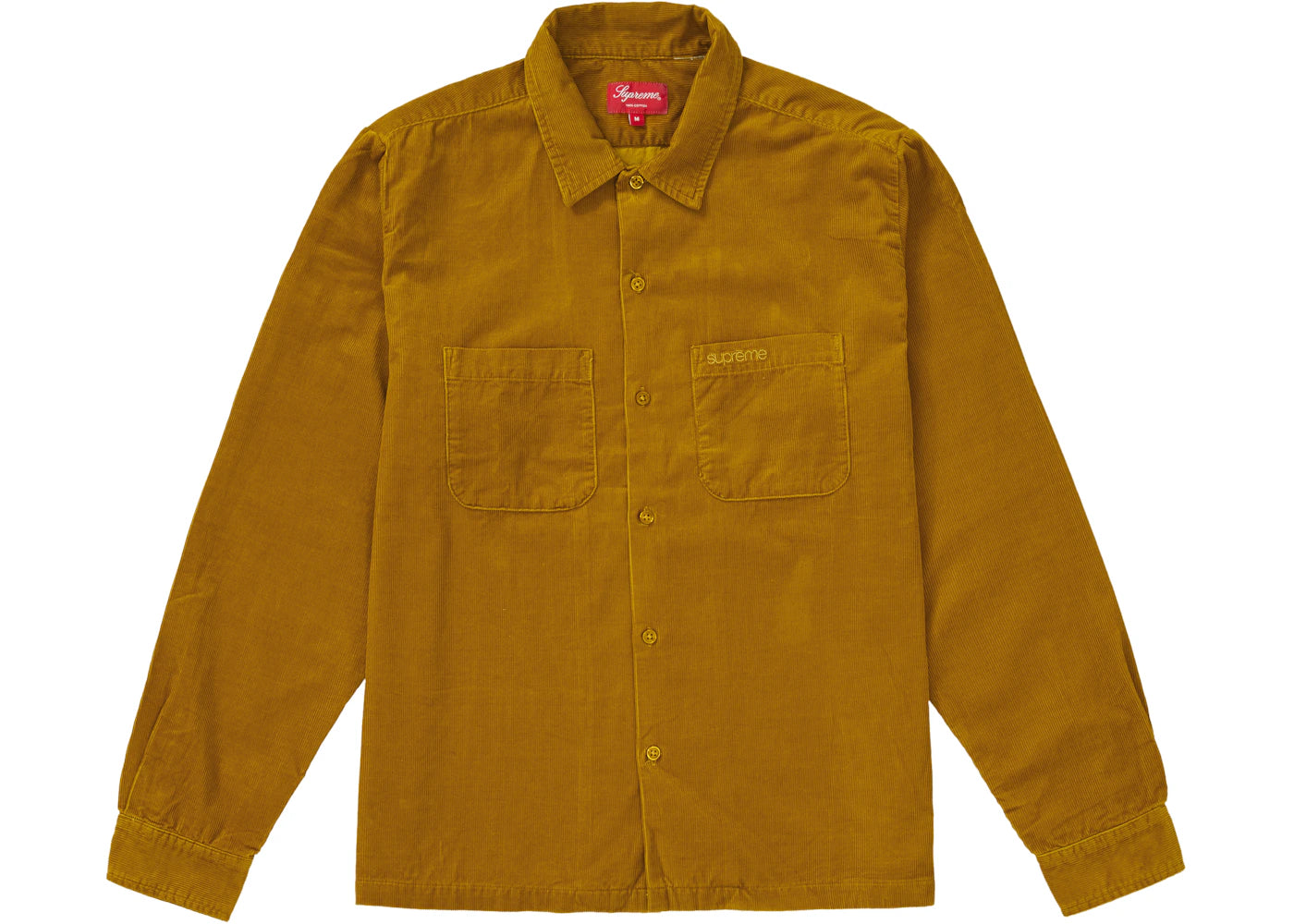 Supreme Corduroy Shirt (FW19) Gold