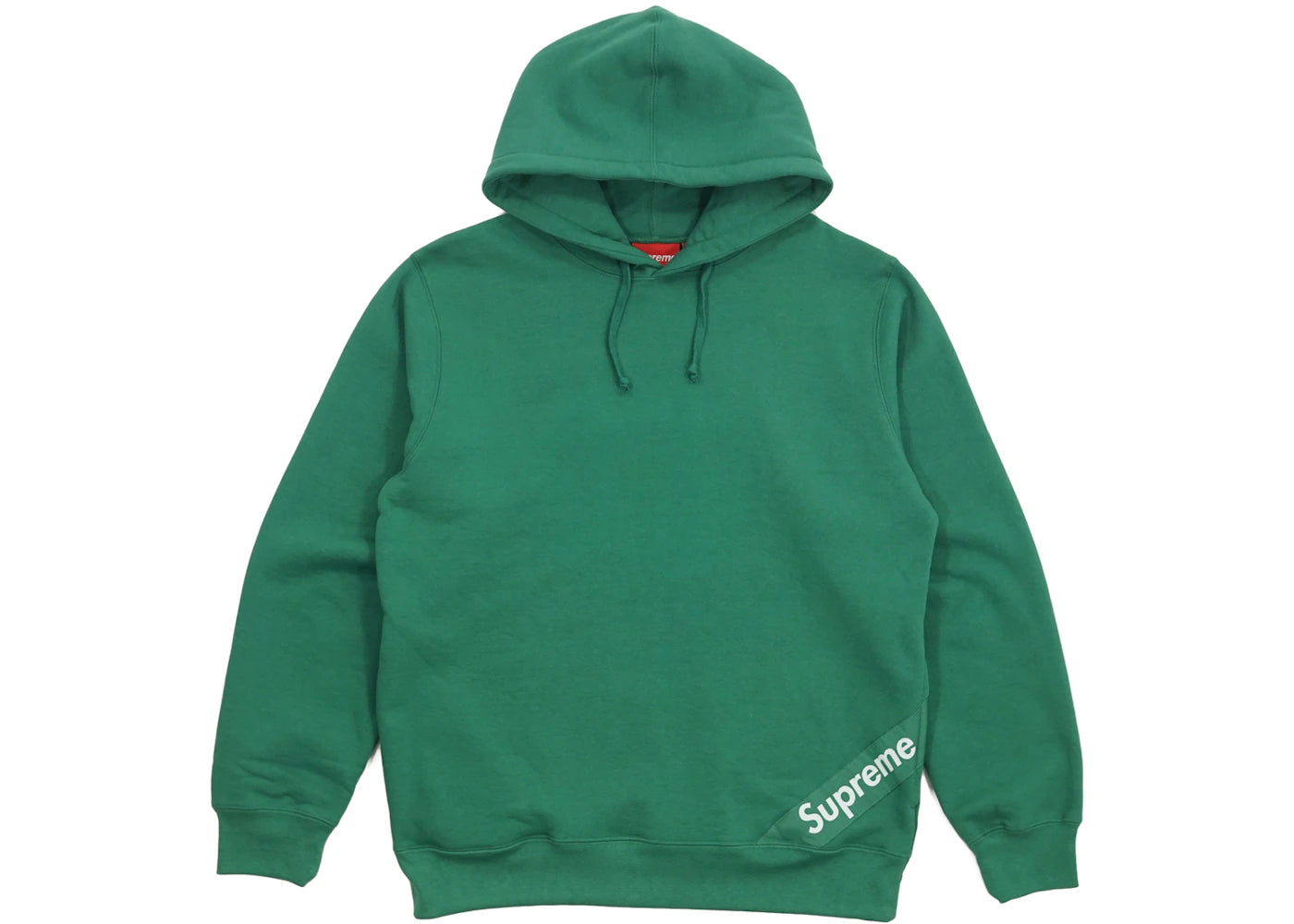 Supreme Corner Label Hooded Sweatshirt Light Pine
