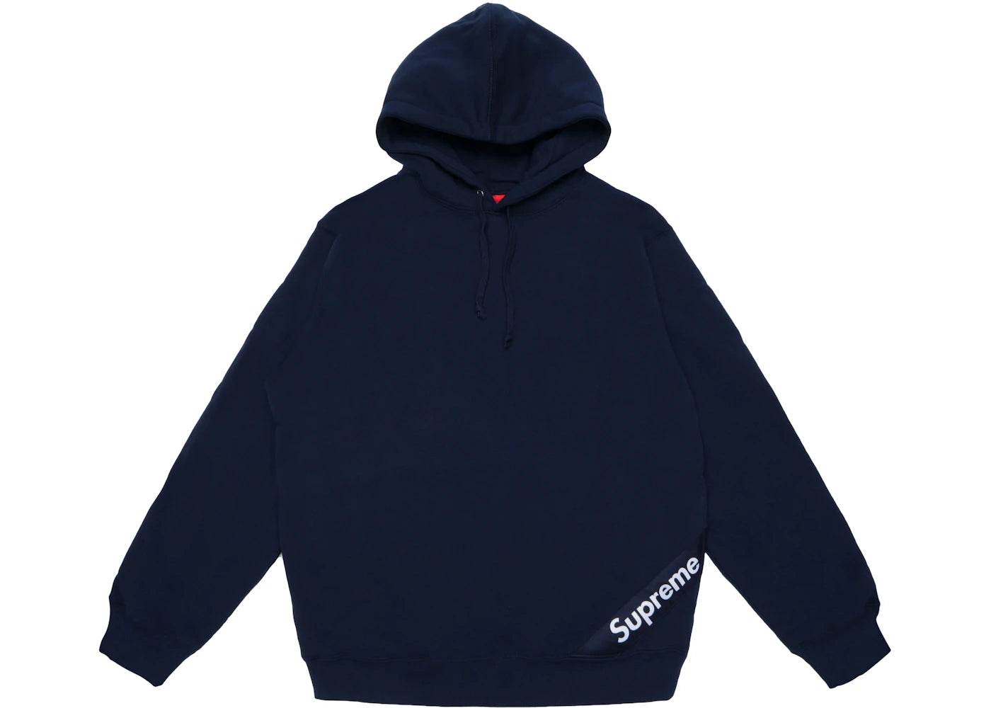 Supreme Corner Label Hooded Sweatshirt Navy