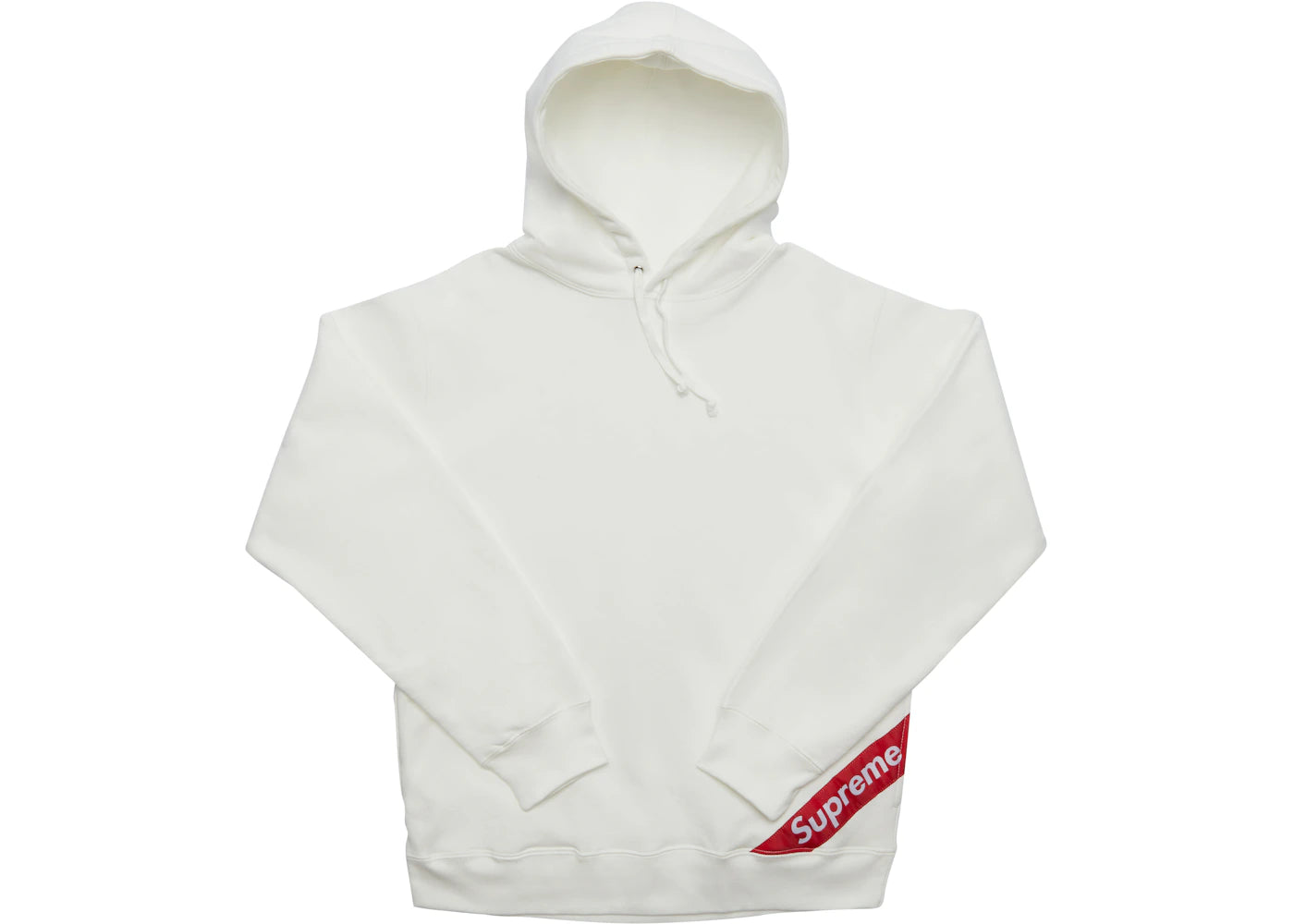 Supreme Corner Label Hooded Sweatshirt White