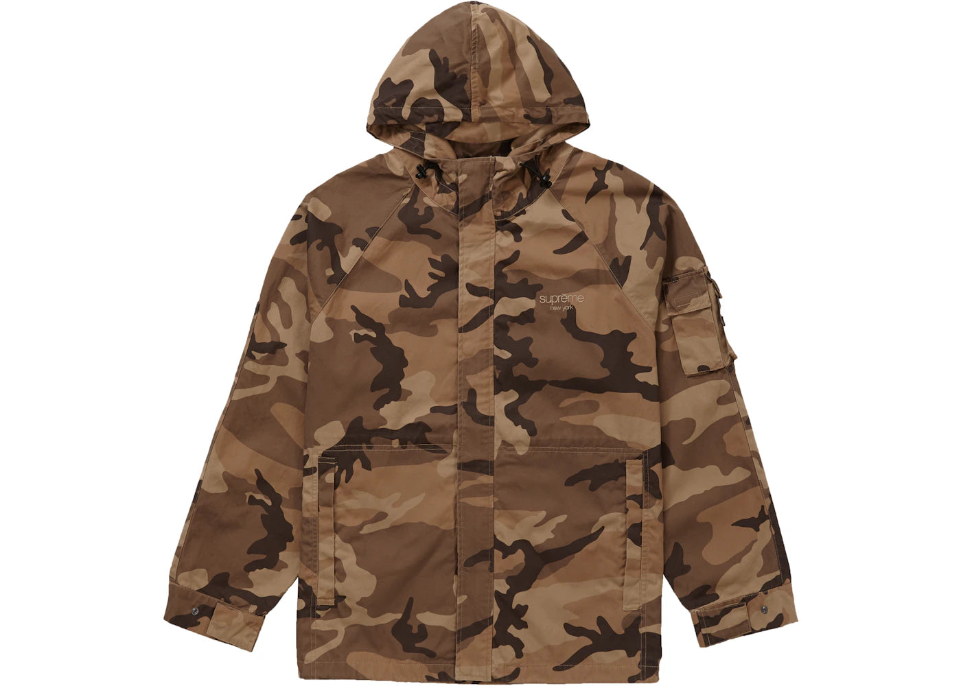 Supreme Cotton Field Jacket Brown Woodland Camo