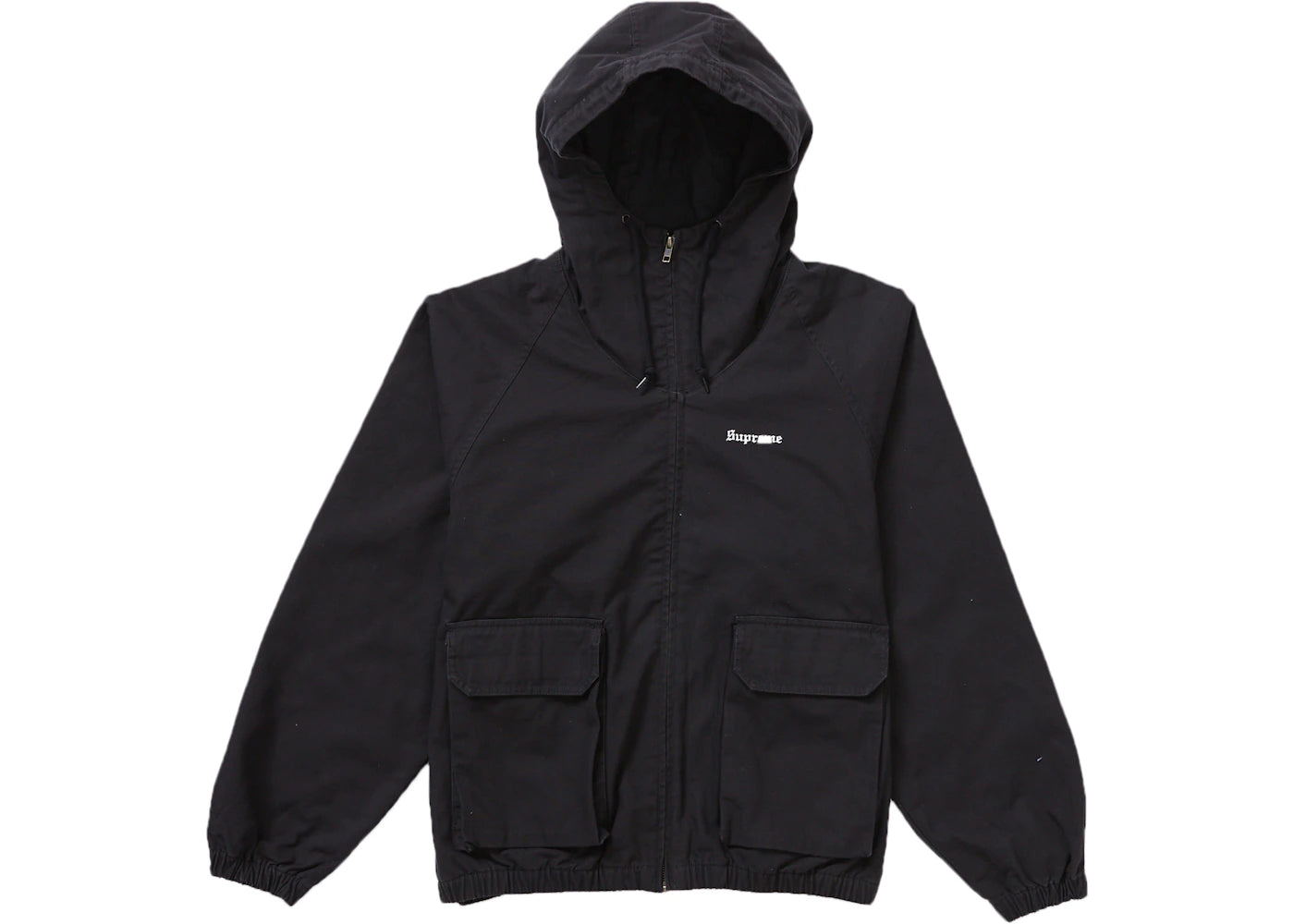 Supreme Cotton Hooded Jacket Black