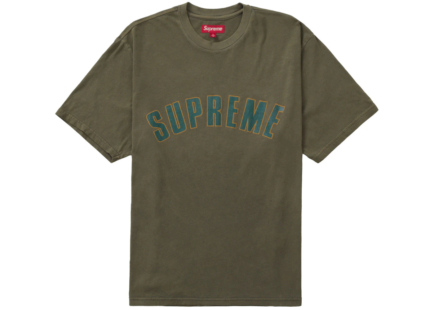 Supreme Cracked Arc S/S Top Olive