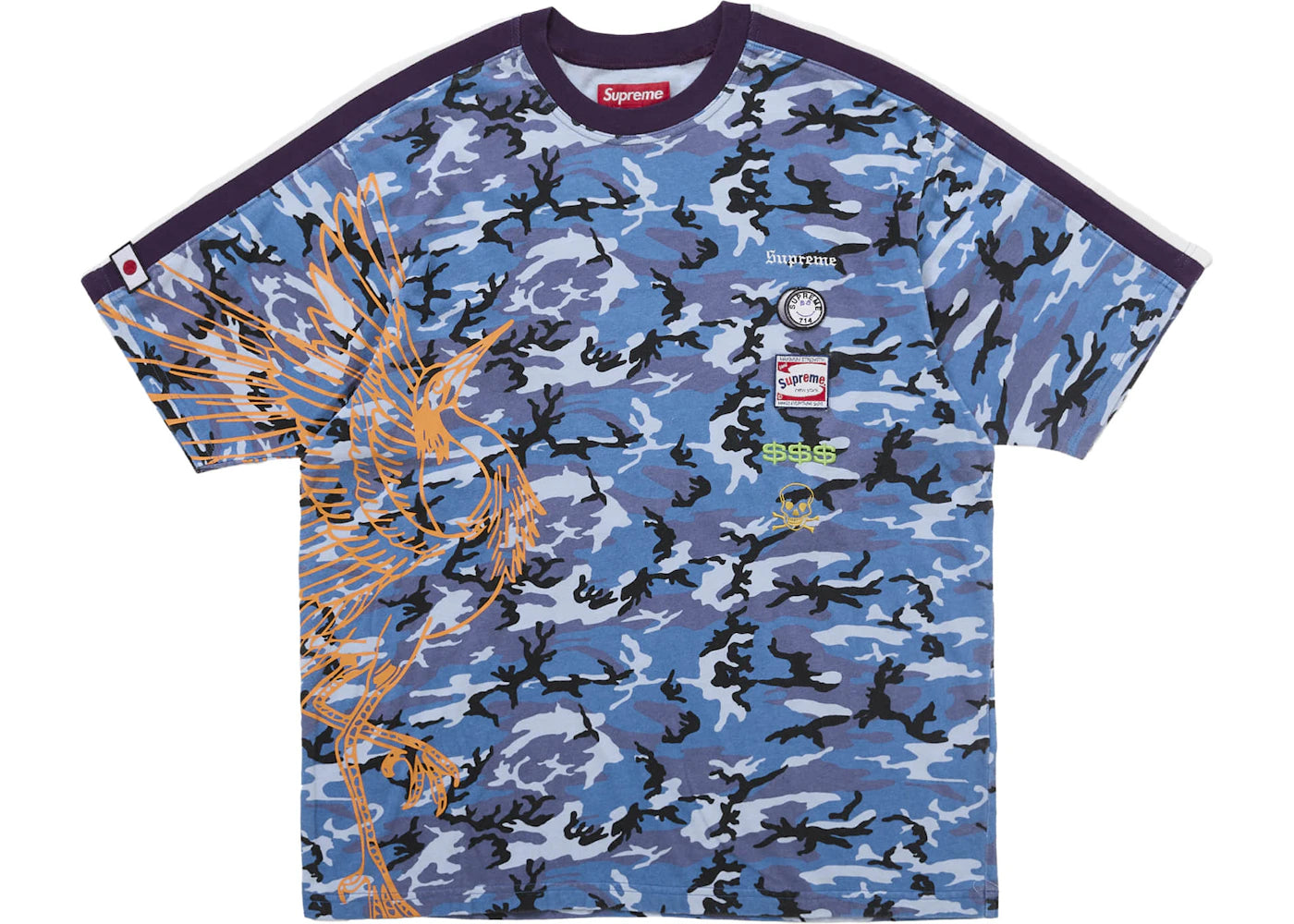 Supreme Crane S/S Top Blue Camo