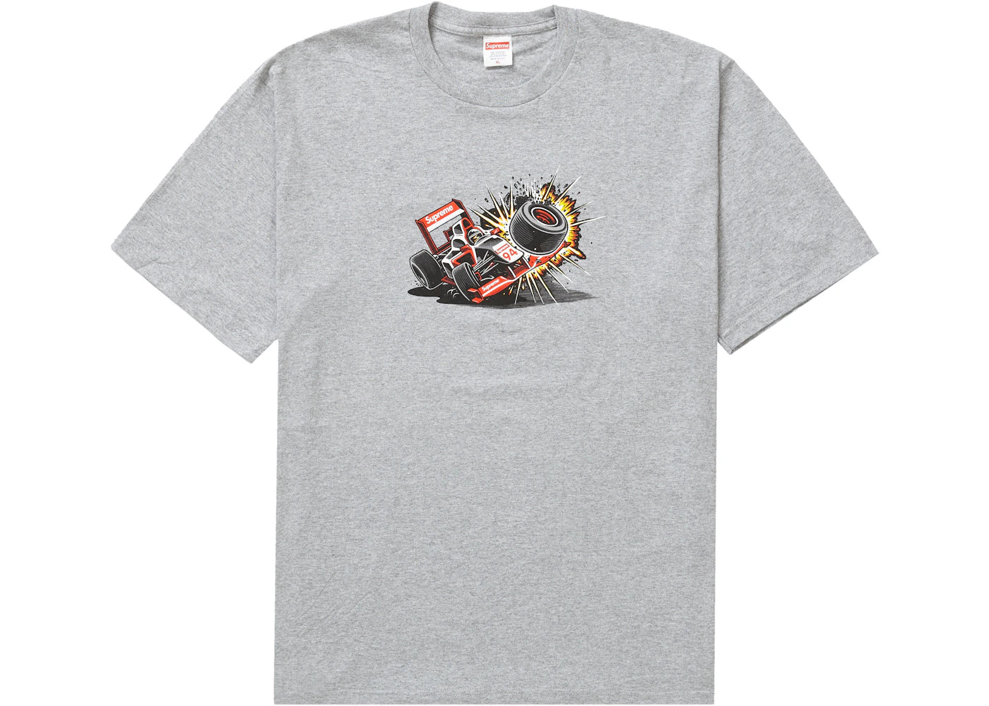 Supreme Crash Tee (FW21) Heather Grey