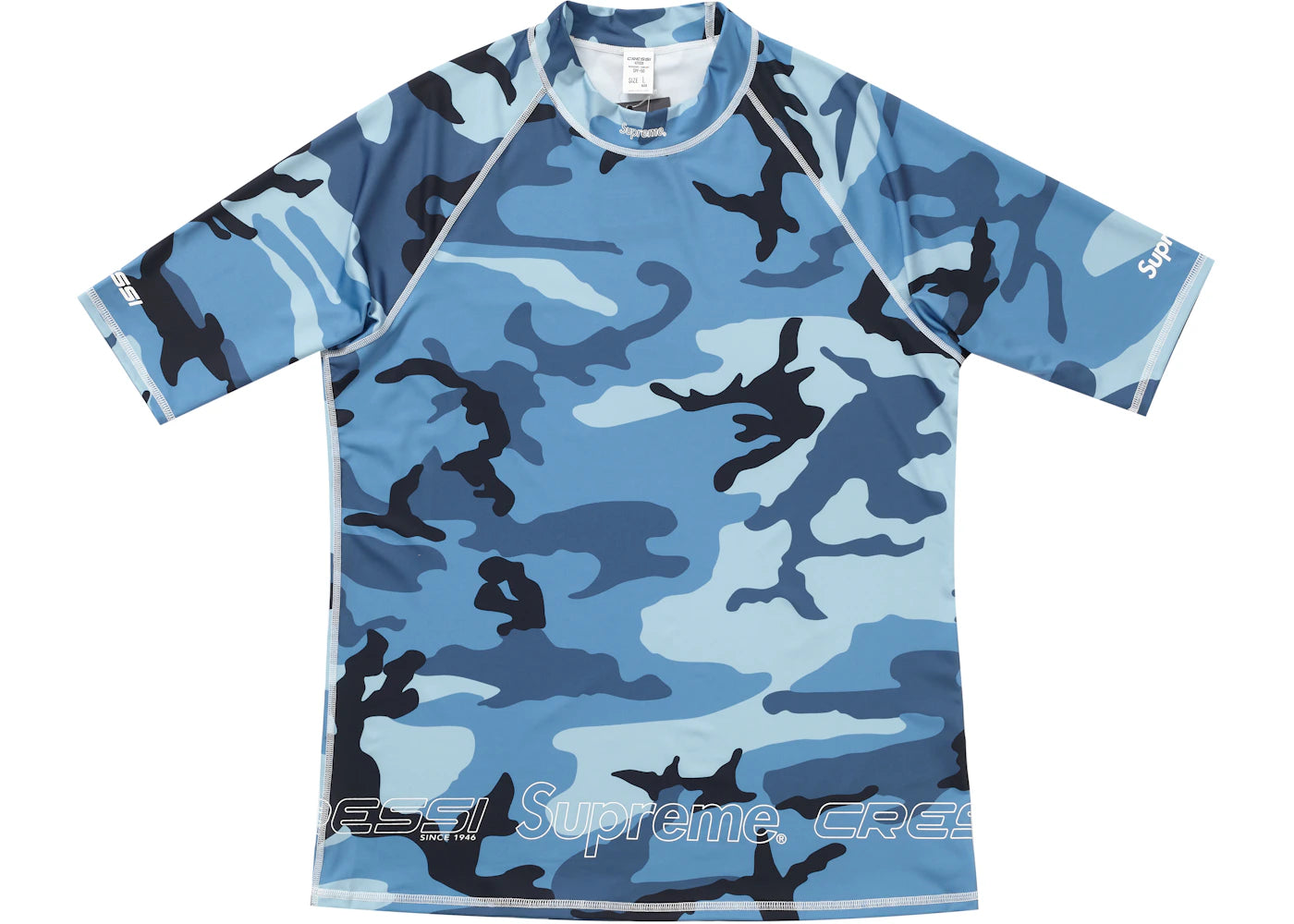 Supreme Cressi Rash Guard Blue Camo