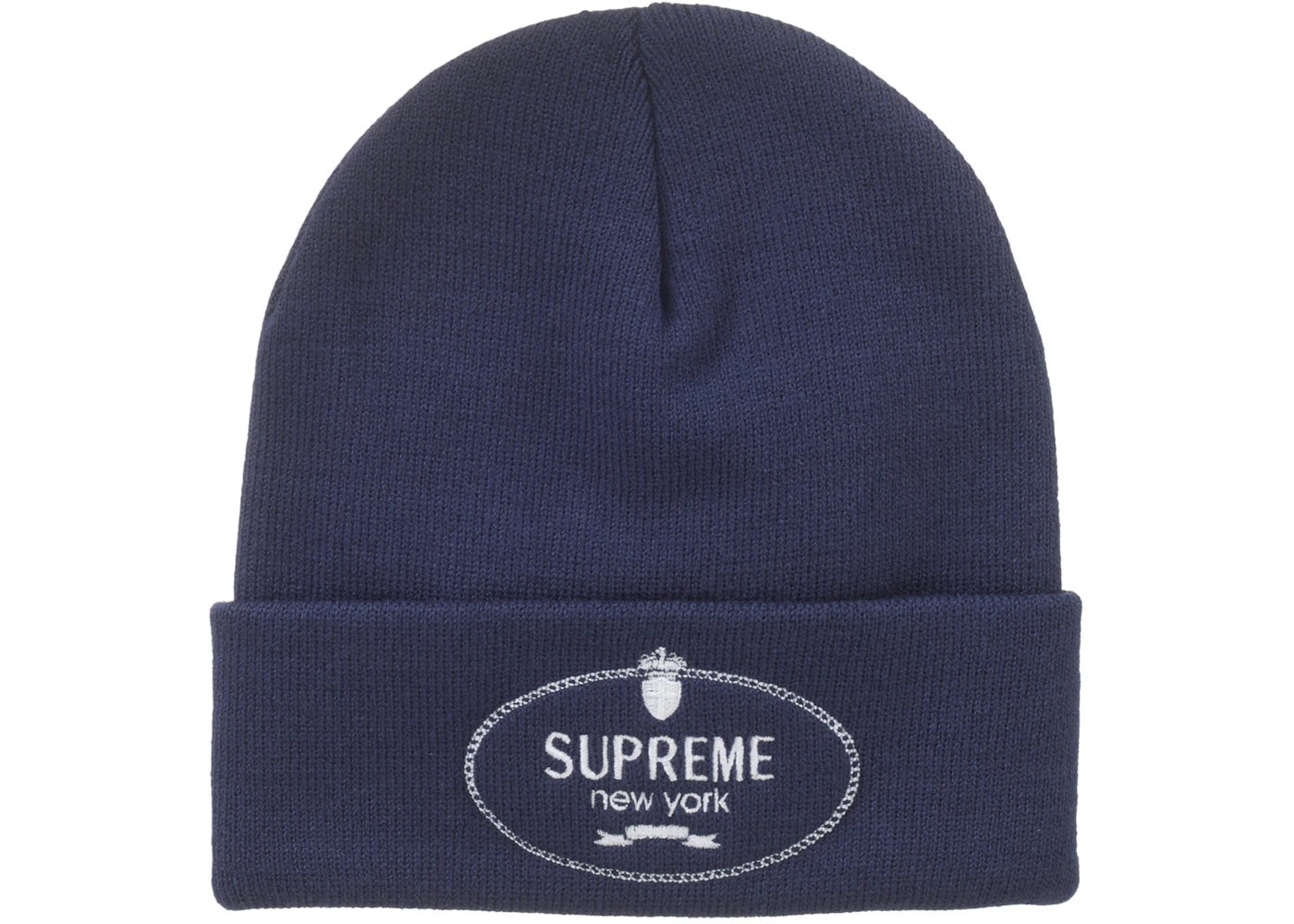 Supreme Crest Beanie Navy