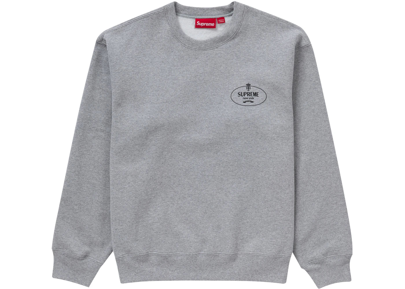 Supreme Crest Crewneck (FW24) Ash Grey