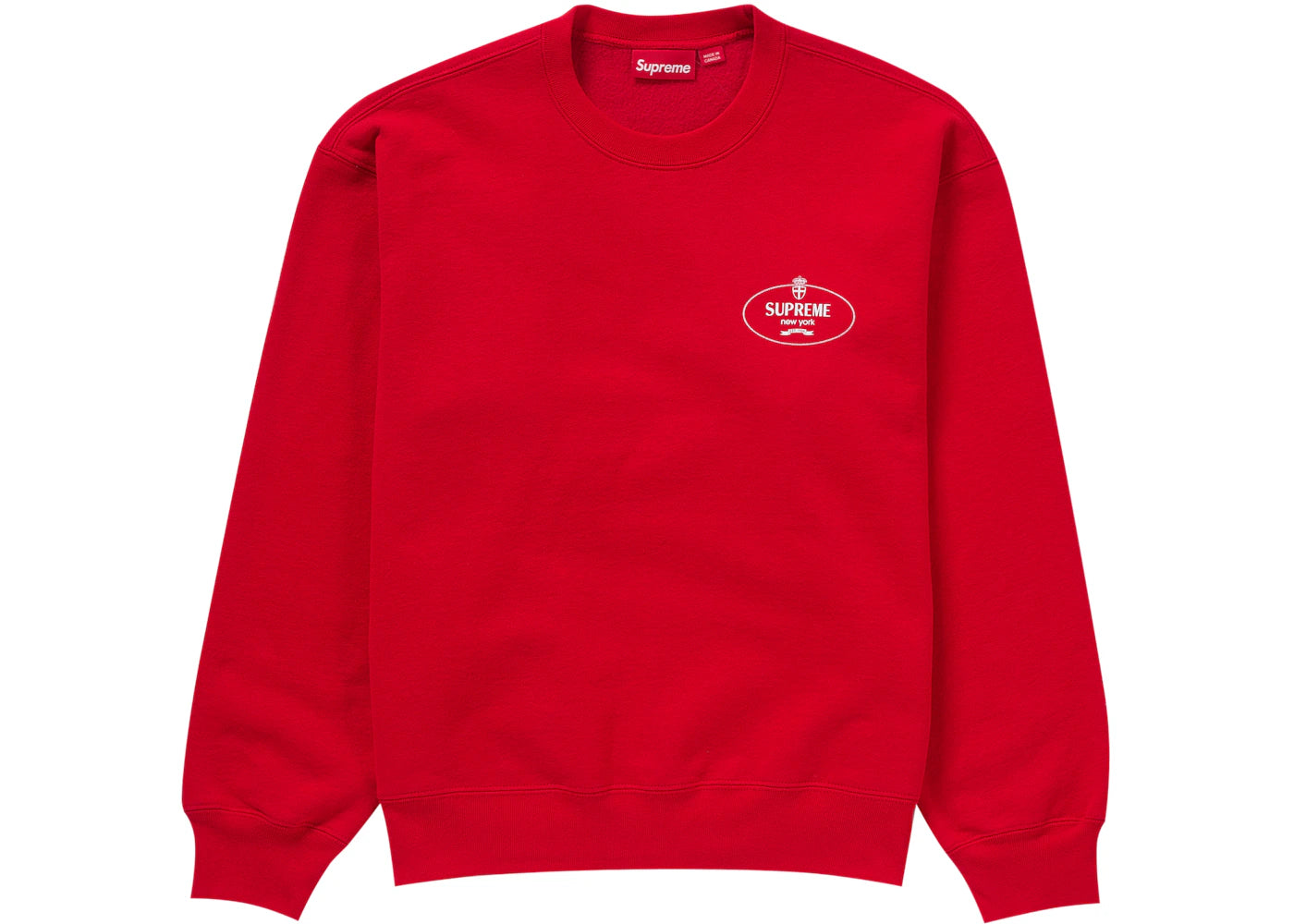 Supreme Crest Crewneck (FW24) Red