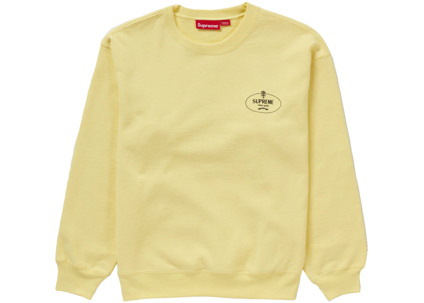 Supreme Crest Crewneck (FW24) Yellow