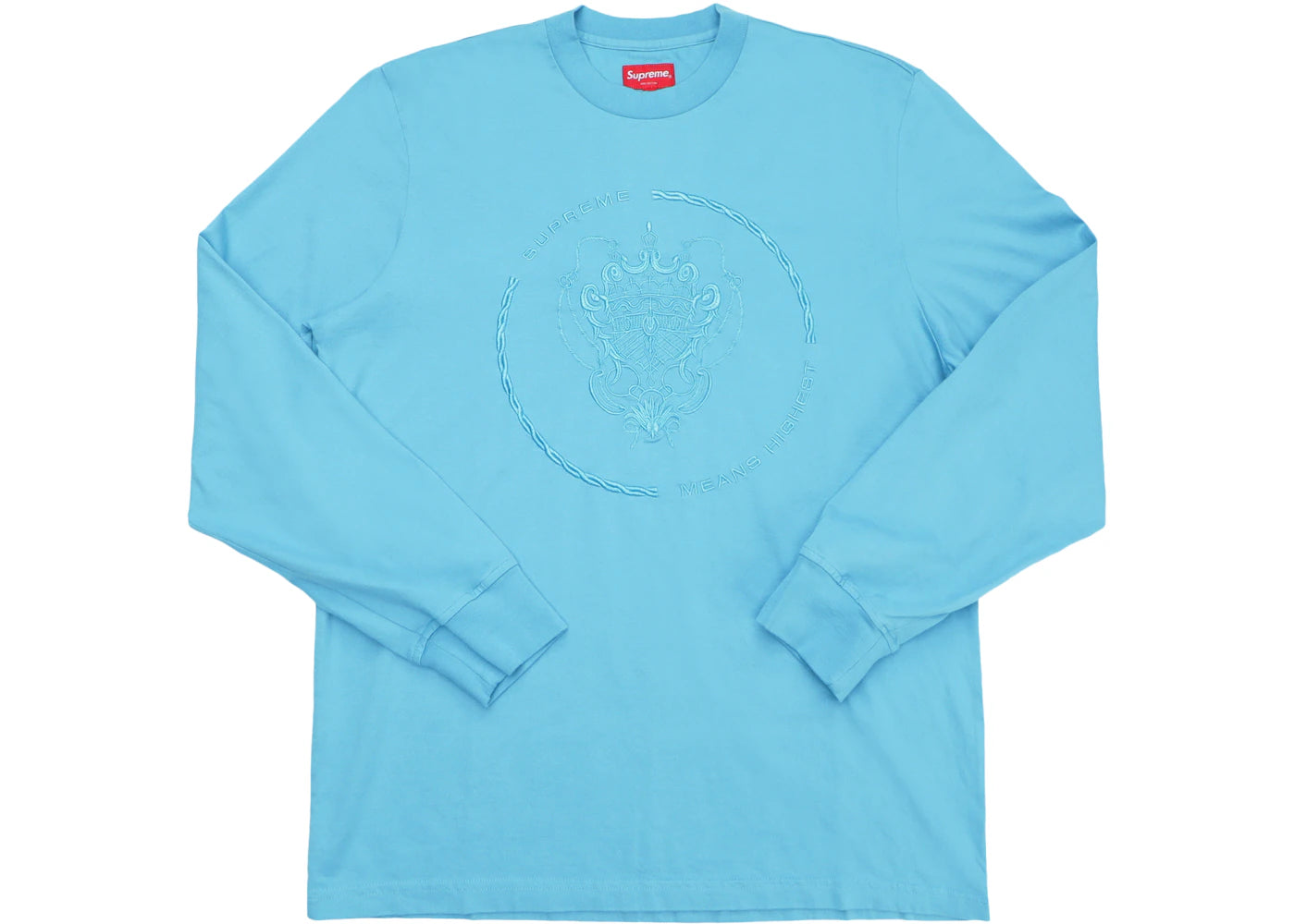 Supreme Crest L/S Top Light Blue