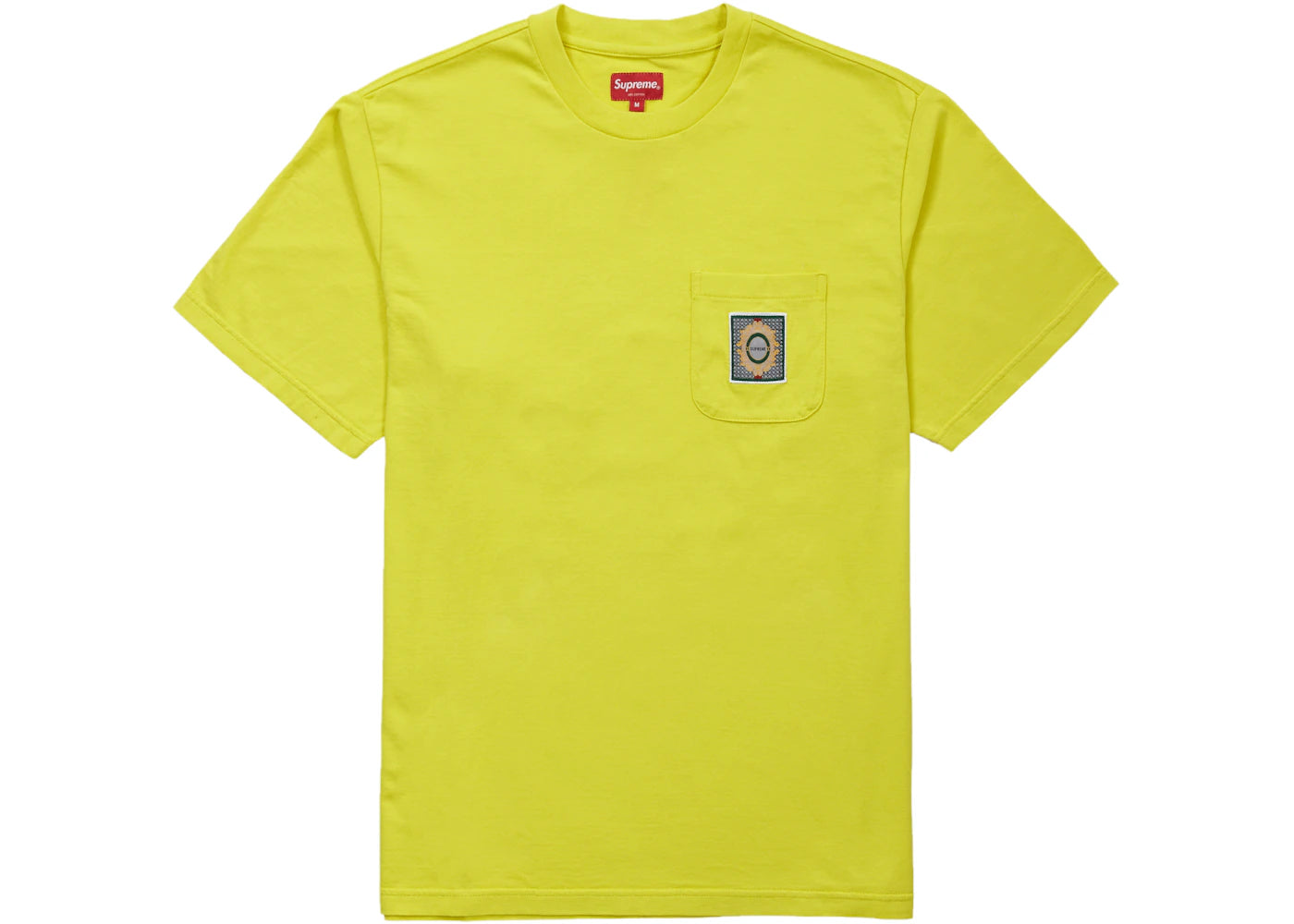 Supreme Crest Label Pocket Tee Mustard