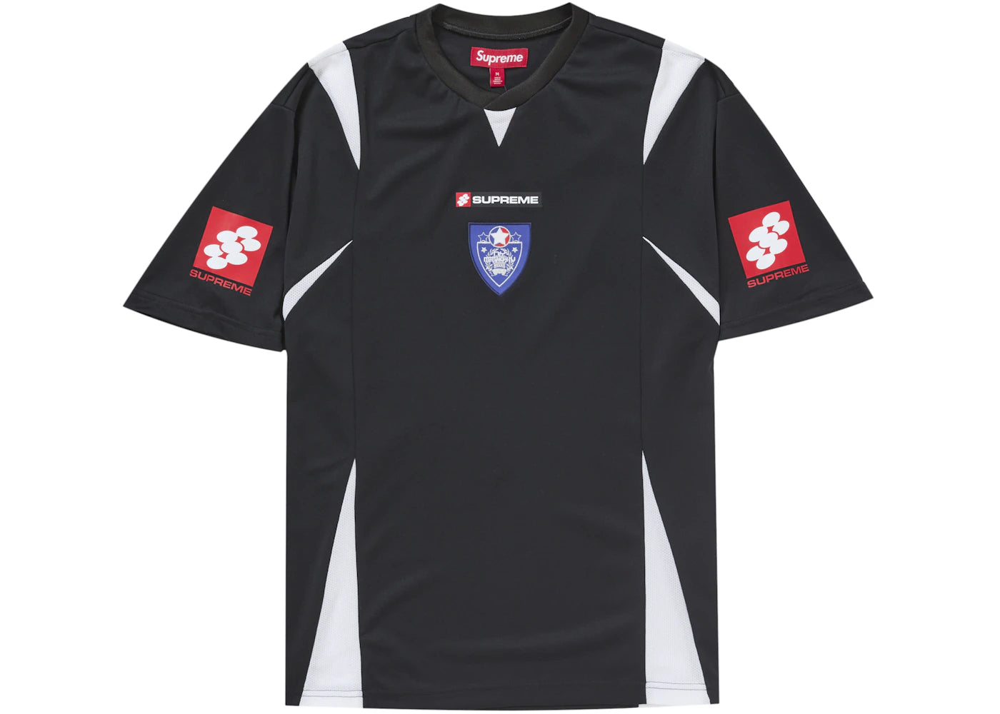 Crest Soccer Jersey Black