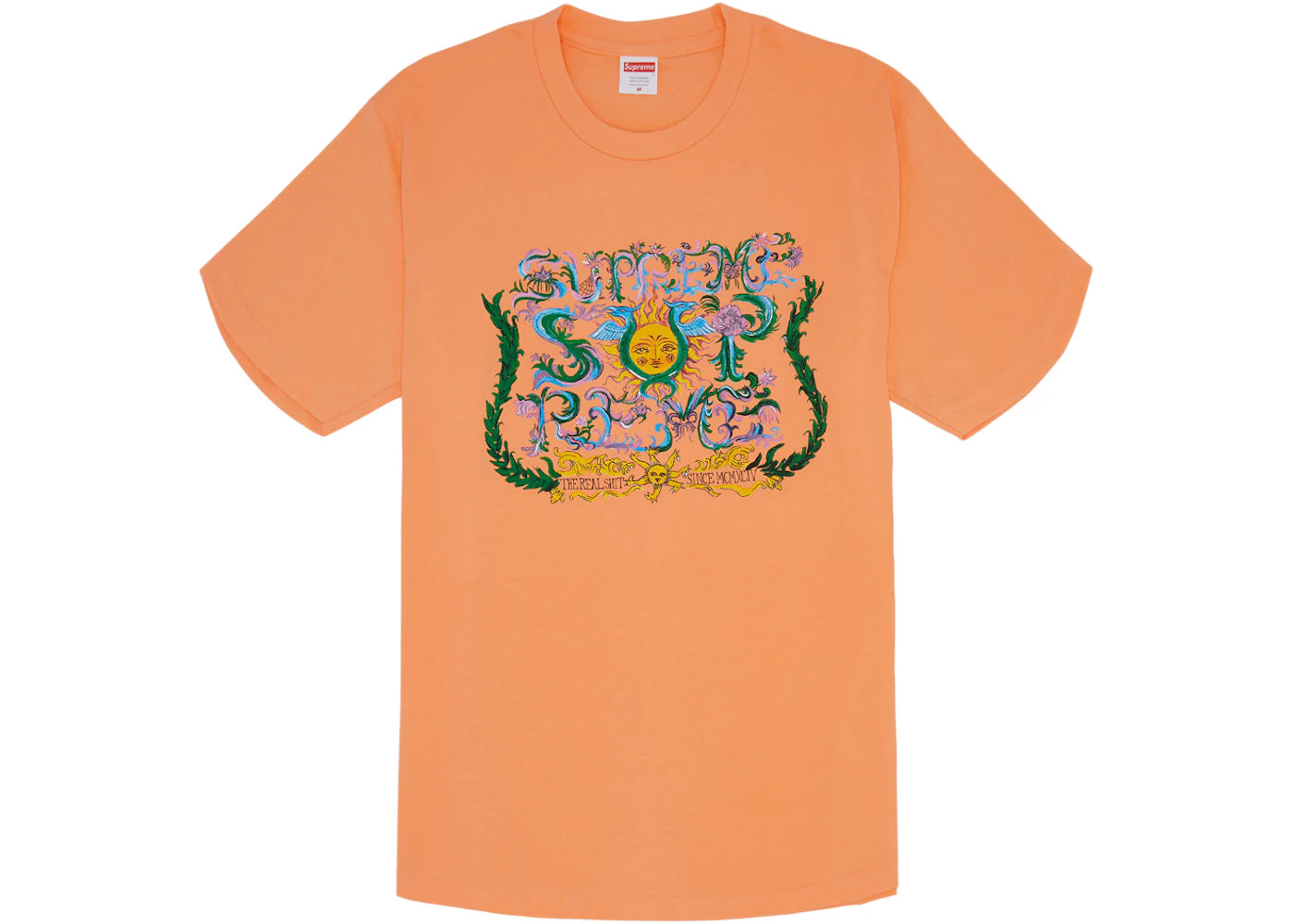 Supreme Crest Tee Peach