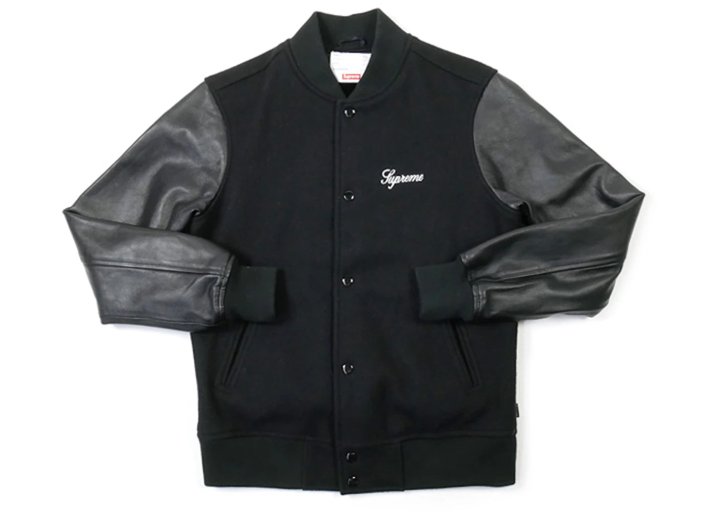 Supreme Crew Varsity Jacket Black