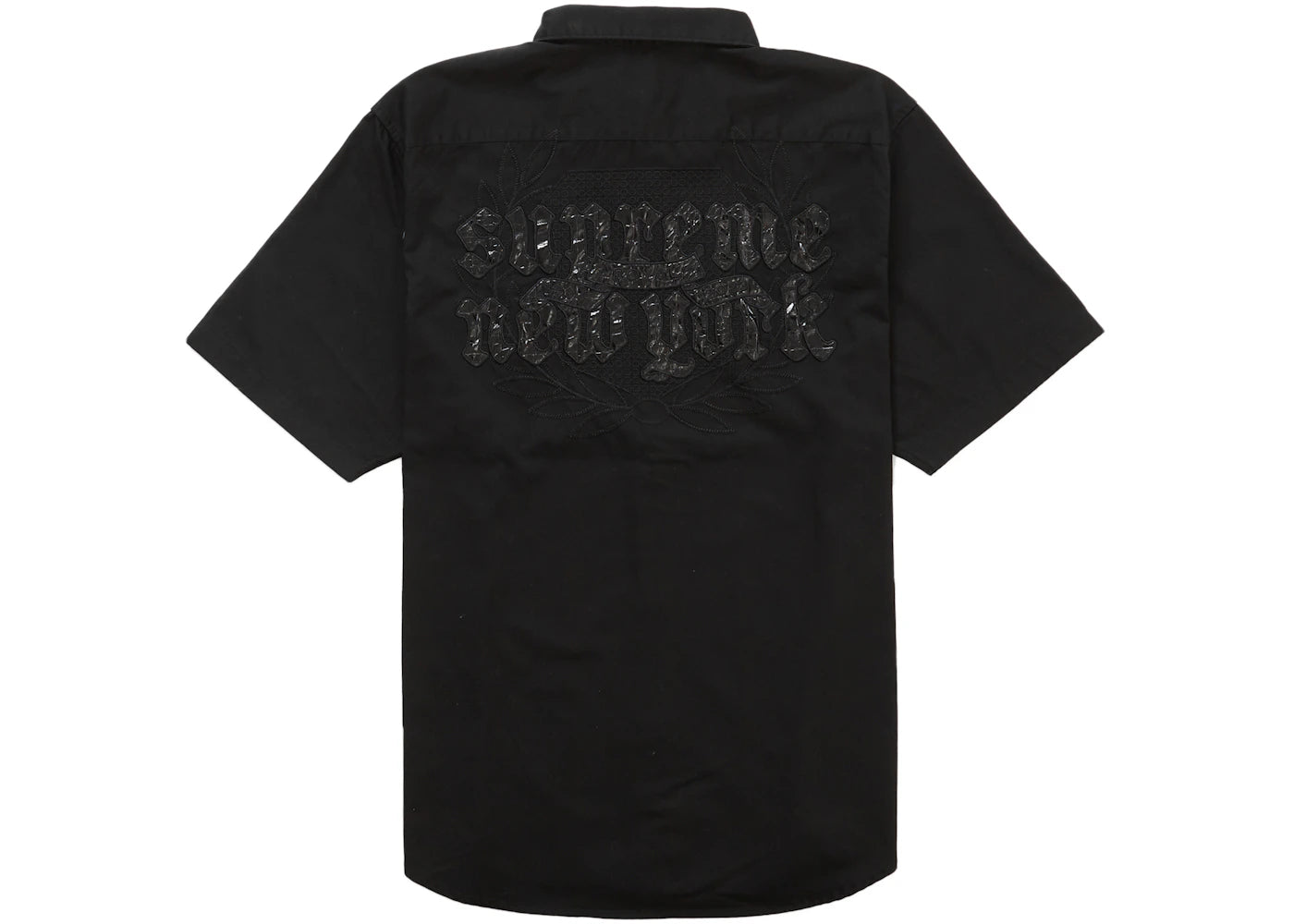 Supreme Croc Patch S/S Work Shirt Black