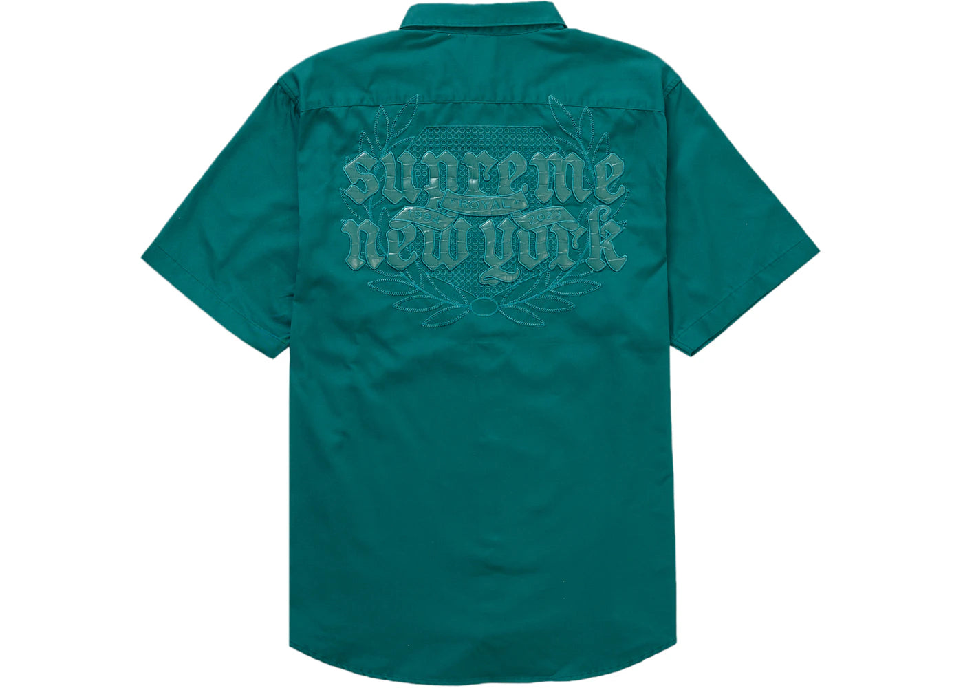 Supreme Croc Patch S/S Work Shirt Teal