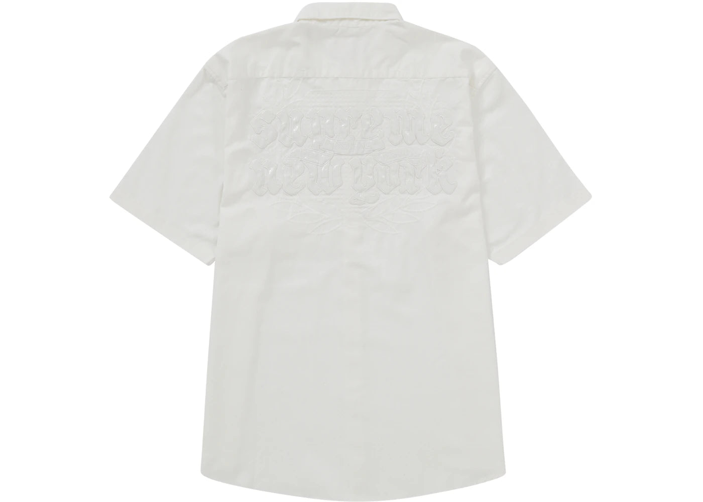 Supreme Croc Patch S/S Work Shirt White